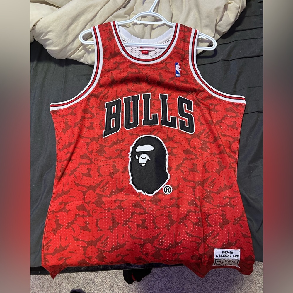 Bape bulls jersey
